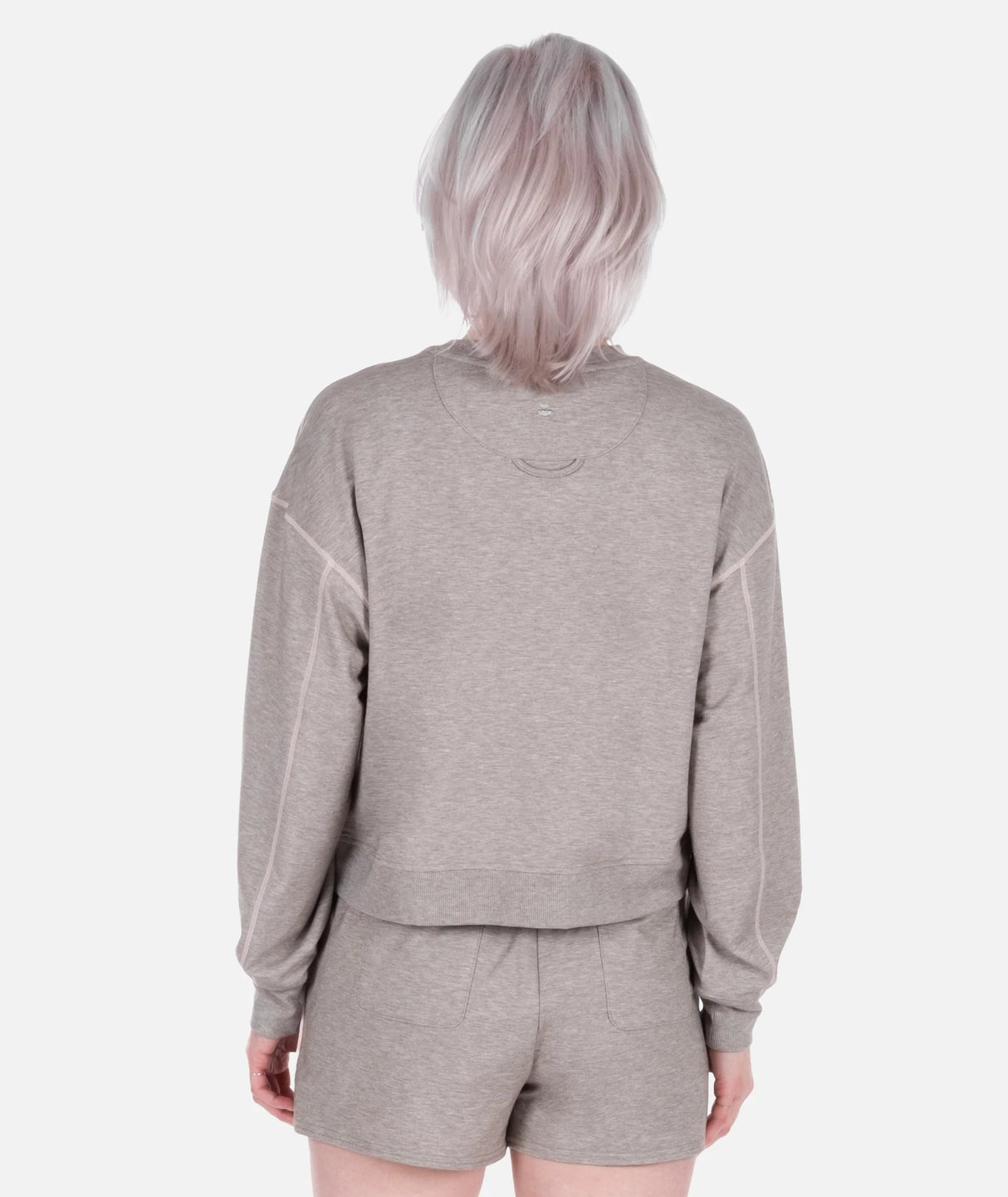Jetty Lily Crewneck Sweatshirt - Warm Grey