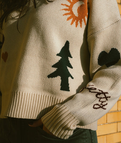 Jetty Crescent Sweater - Light Tan