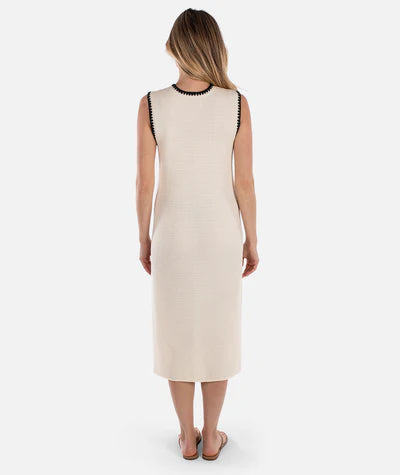 Jetty Bloom Knit Dress - Ivory
