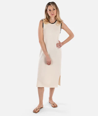 Jetty Bloom Knit Dress - Ivory
