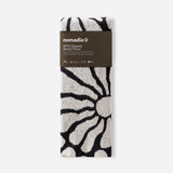 Nomadix Organic Cotton Beach Towel: Lazy Daisy Black