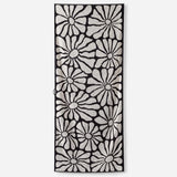 Nomadix Organic Cotton Beach Towel: Lazy Daisy Black