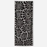 Nomadix Organic Cotton Beach Towel: Lazy Daisy Black