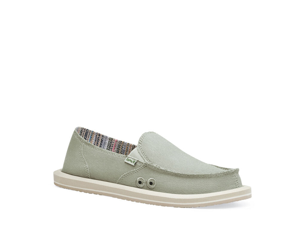 Sanuk Donna Hemp - Olive Grey