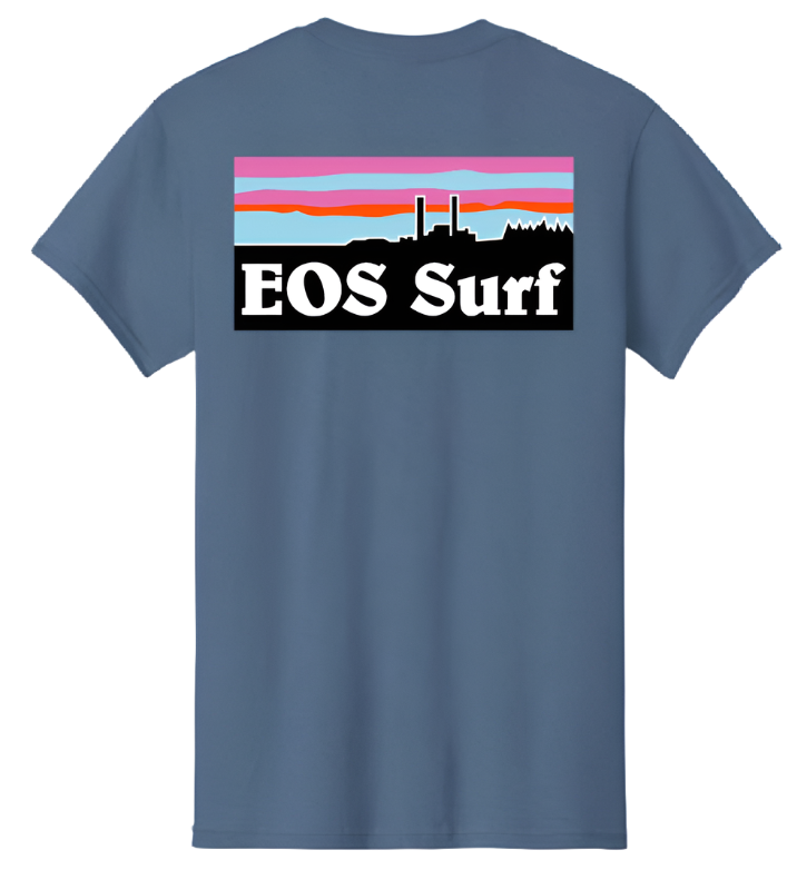 EOS Stacks Logo Tee - Indigo Blue