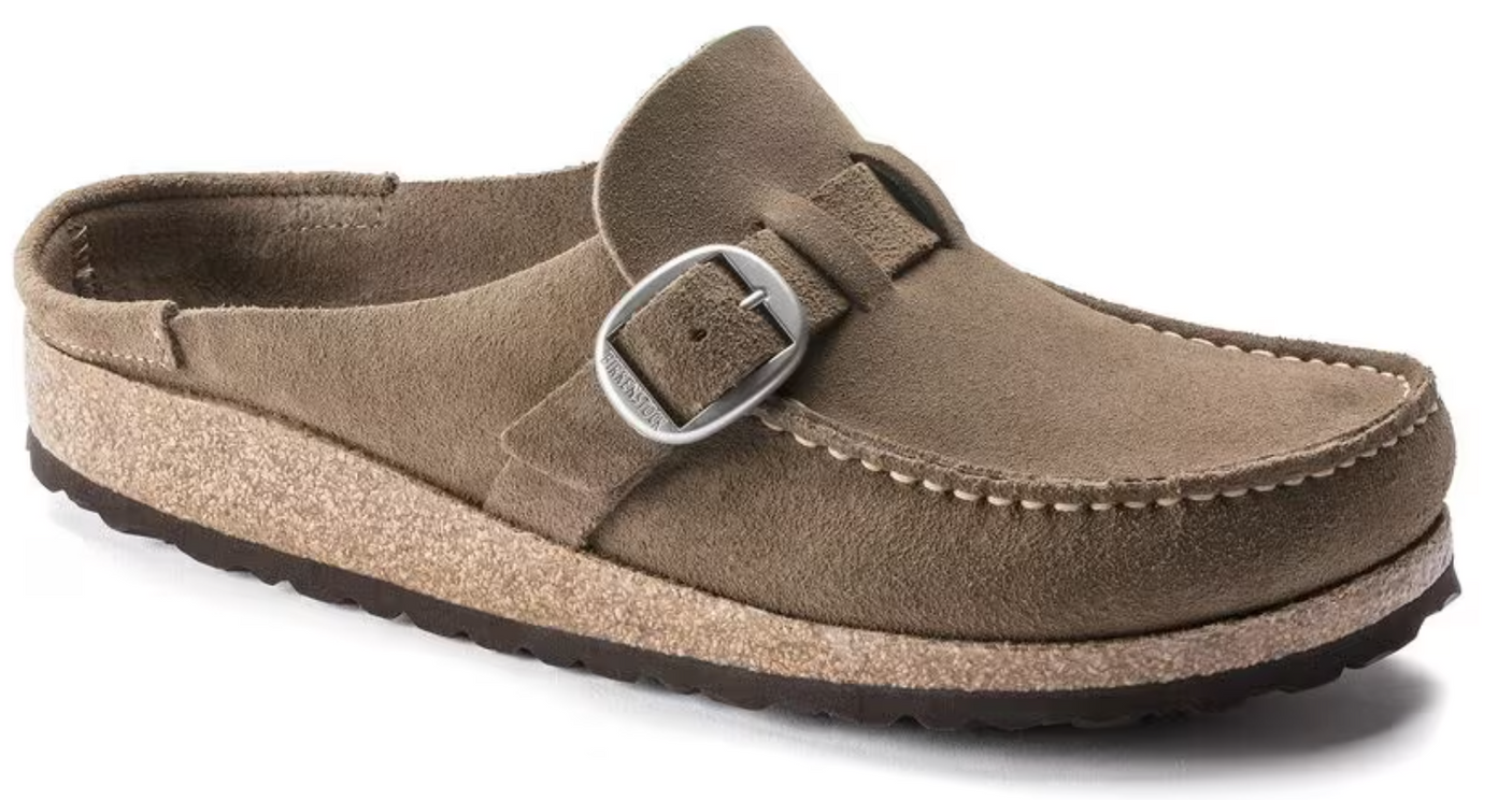 Birkenstock Buckley Suede Leather - Taupe Gray