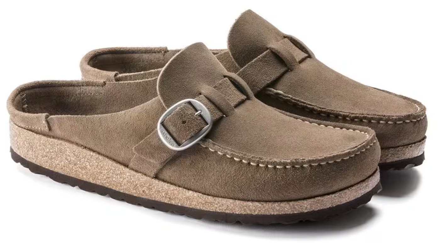 Birkenstock Buckley Suede Leather - Taupe Gray