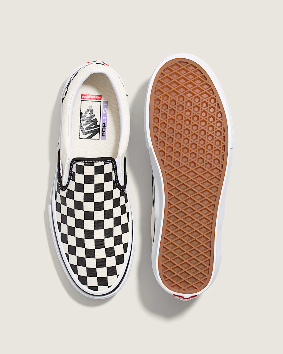 Vans Skate Slip-On Shoe Checkerboard Black / Off White