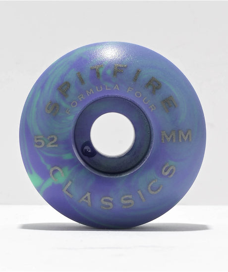 Spitfire Formula Four Swirled Classic Teal & Purple 52mm 99D Skateboard Wheels