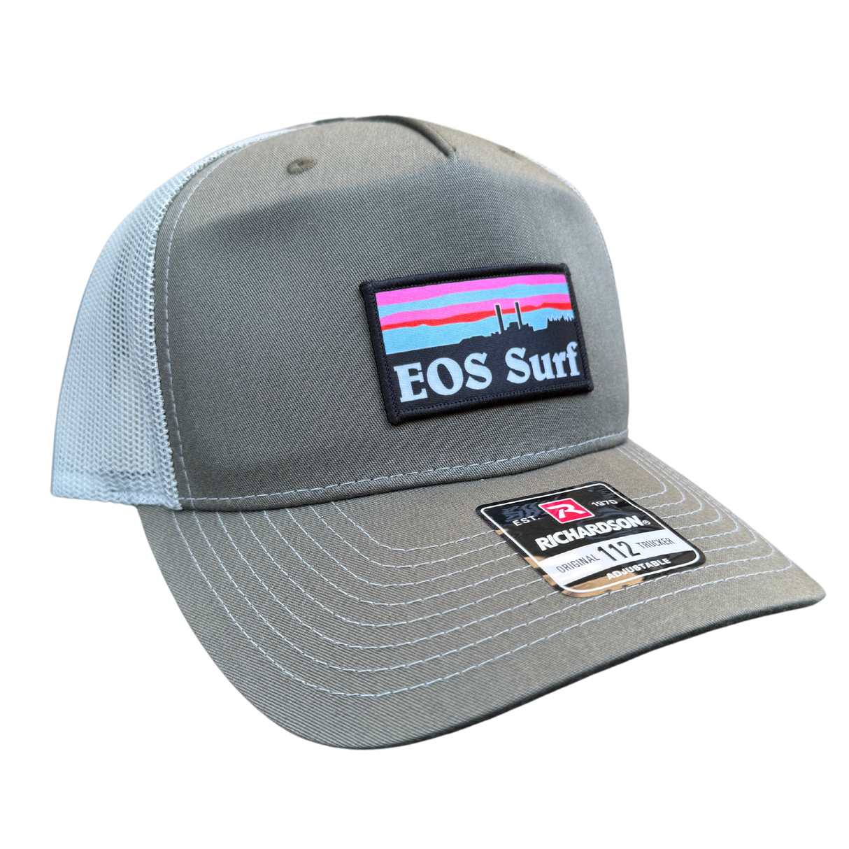 EOS Stacks Trucker Hat - Olive/Grey