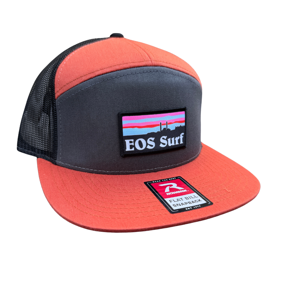 EOS Stacks 6 Panel Hat - Orange/Grey