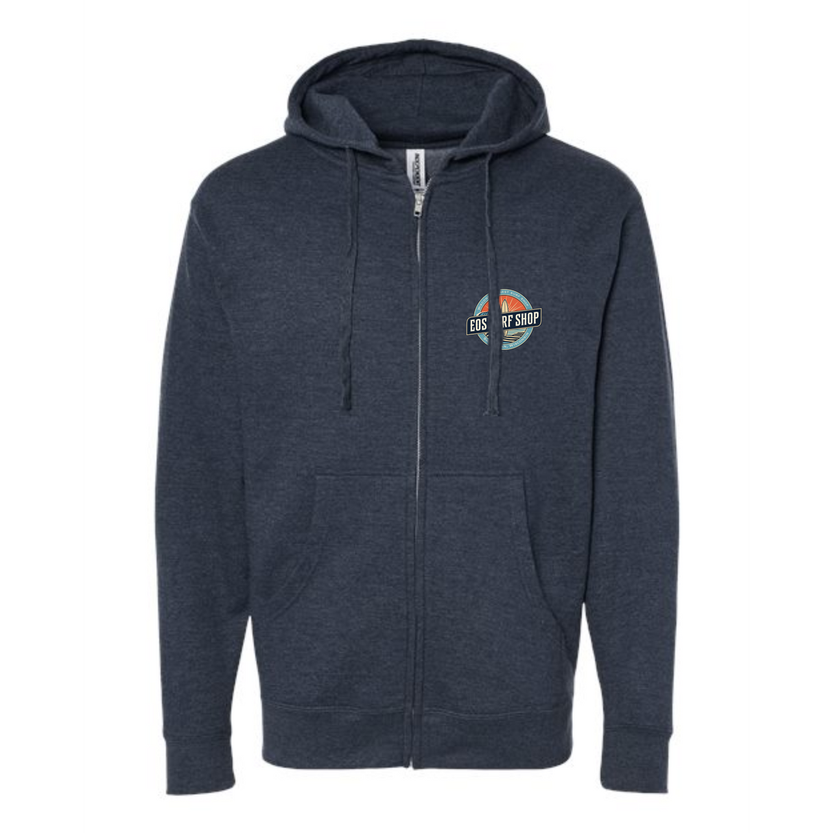 EOS "Fresh Co. Zip Hoodie - Heather Navy