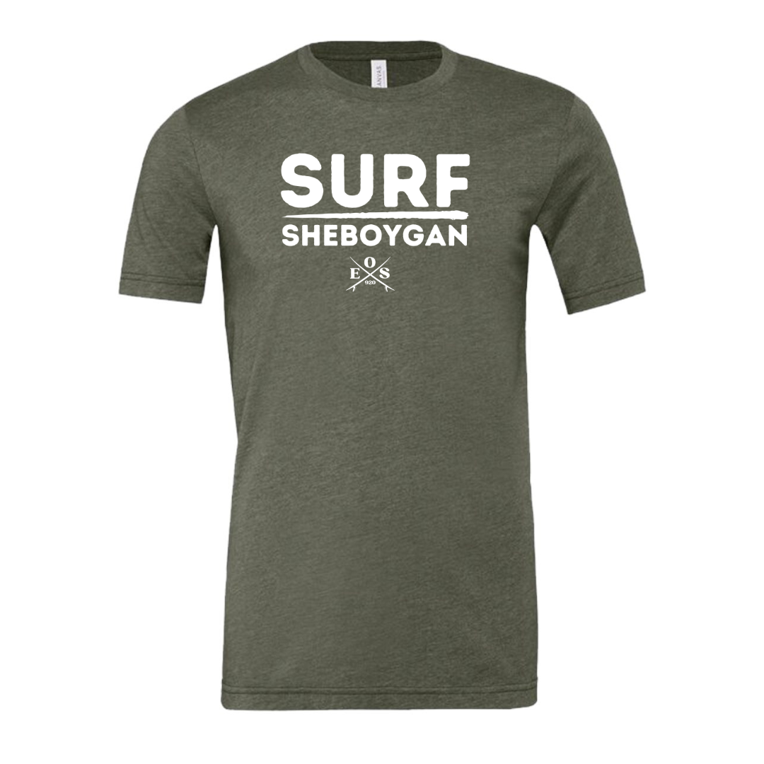 EOS "Surf Sheboygan" Tee - Heather Military Green