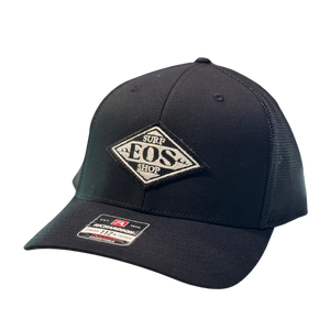 EOS Patch Logo Trucker Hat - Black/Black