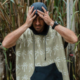 Nomadix Changing Poncho: Breezy Palms Olive M/L