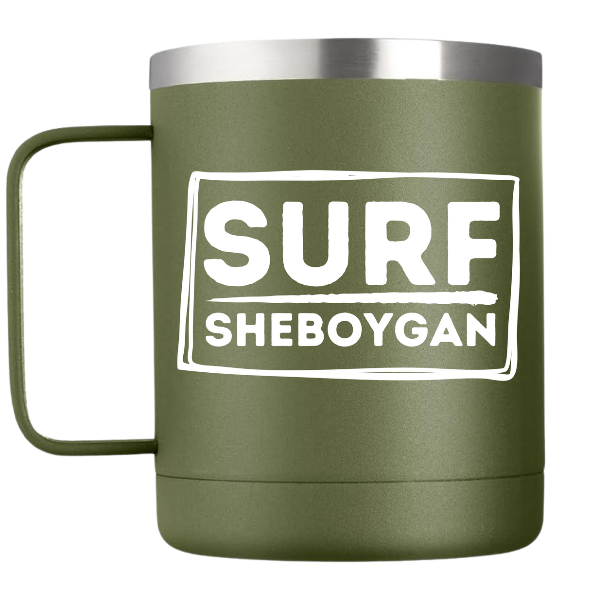 EOS "Surf Sheboygan" 12oz Coffee Tumbler - Army Green