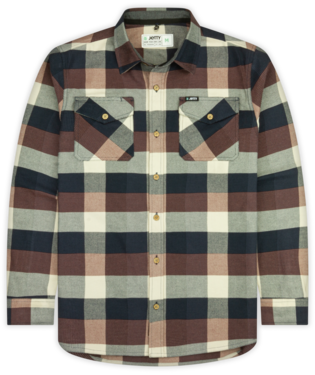 Jetty Breaker Flannel - Heather Stone