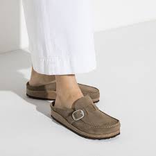 Birkenstock Buckley Suede Leather - Gray Taupe