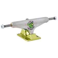 Stage 11 Forged Hollow Hawk Transmission Silver Green Independent Skateboard Trucks