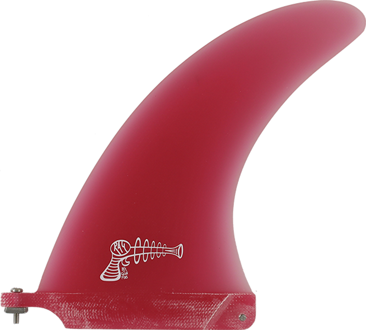 Ray Gun Fiberglass Center Fin 9.0" - Red