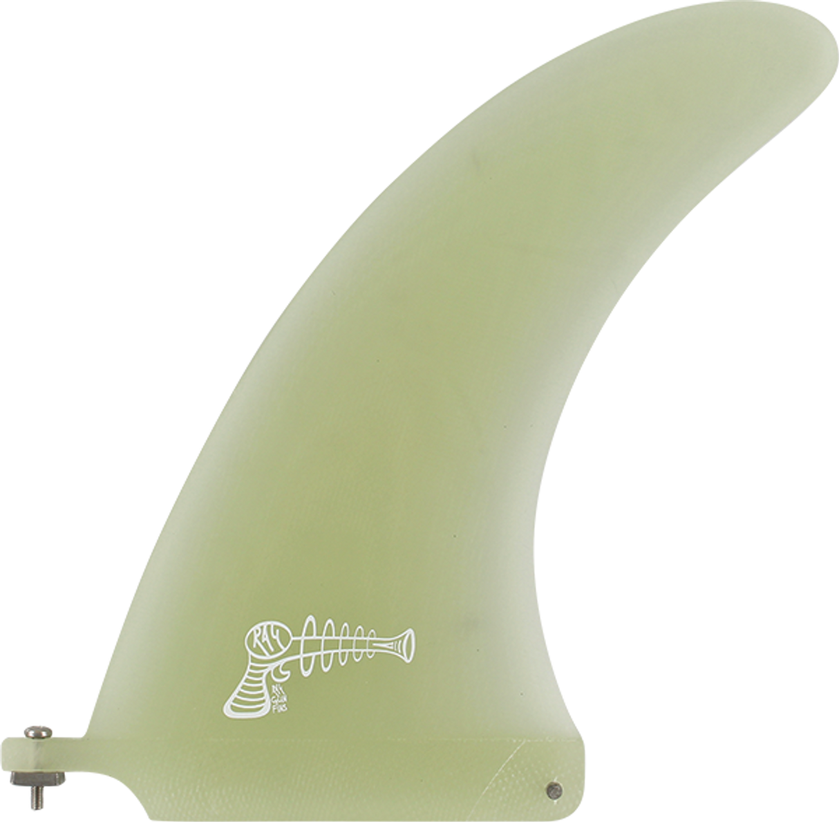 Ray Gun Fiberglass Volan Center Fin 7.5" - Clear