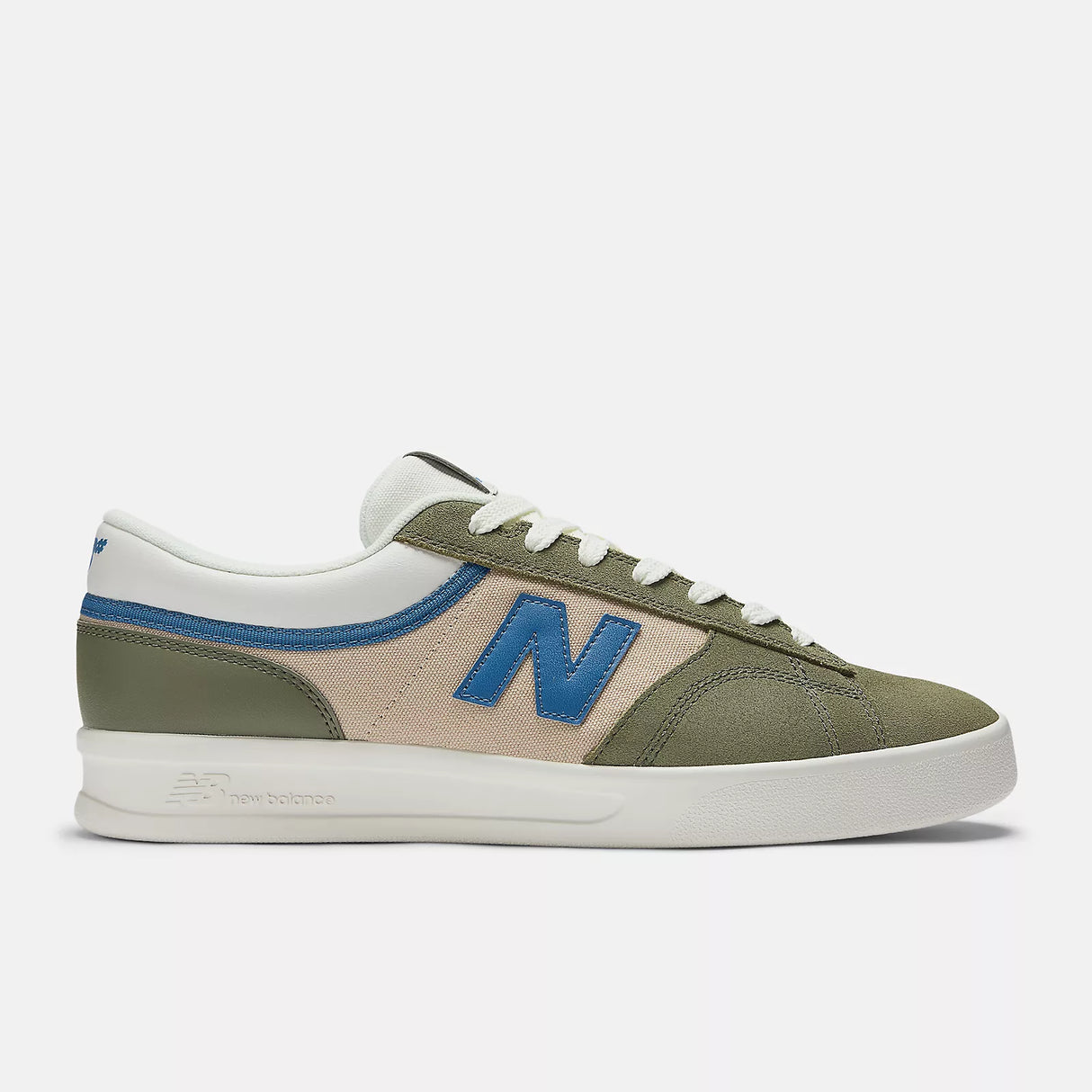 New Balance Numeric 430 Skate Shoes: Olive and Blue