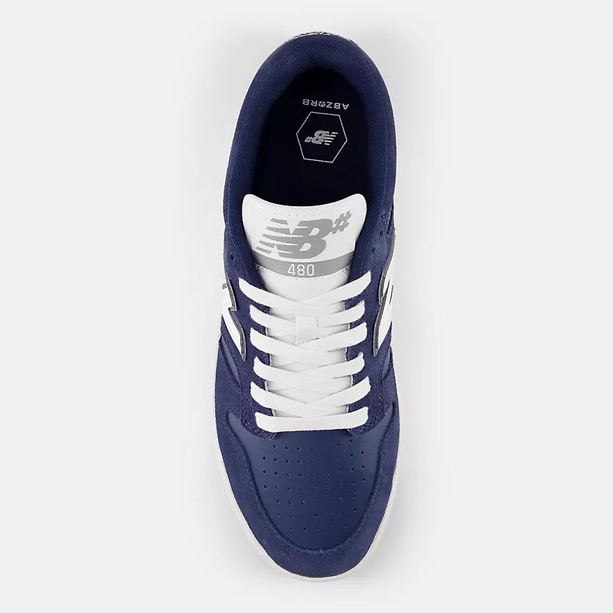 New Balance Numeric 480 Skate Shoes: Navy w/ White