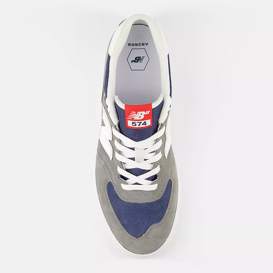 NB Numeric 574 Vulc : Grey with Navy