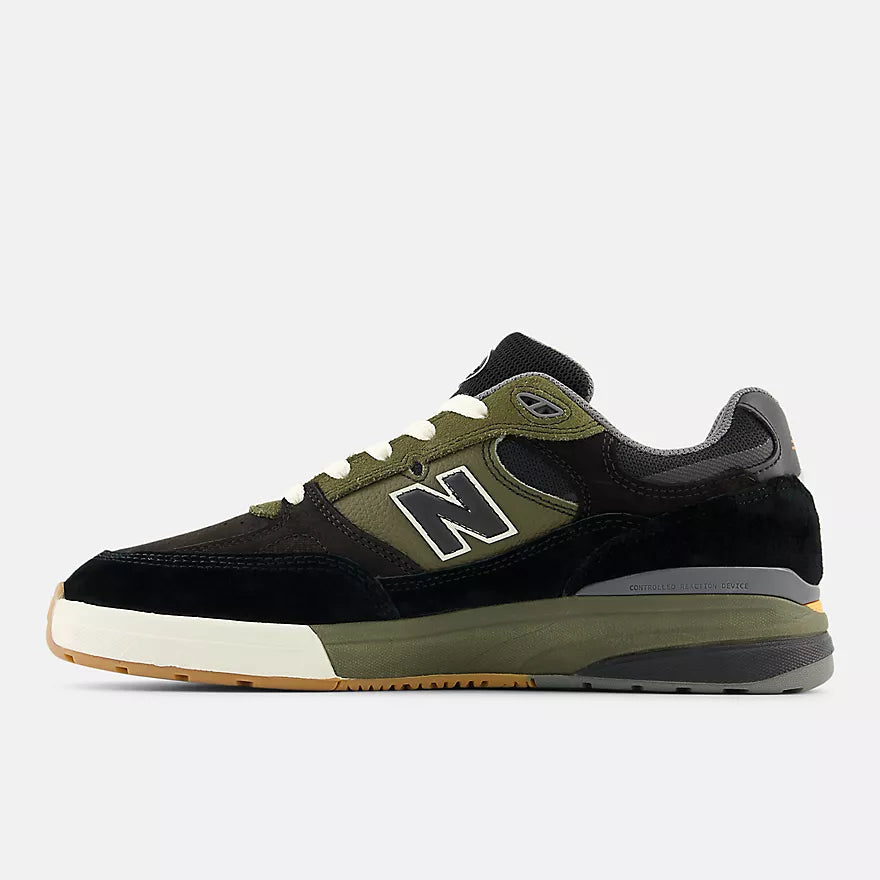 New Balance Numeric Andrew Reynolds 933 - Black with Dark Olive