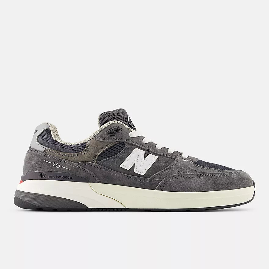 New Balance Numeric Andrew Reynolds 933 Mens Shoe - Dark Grey with White