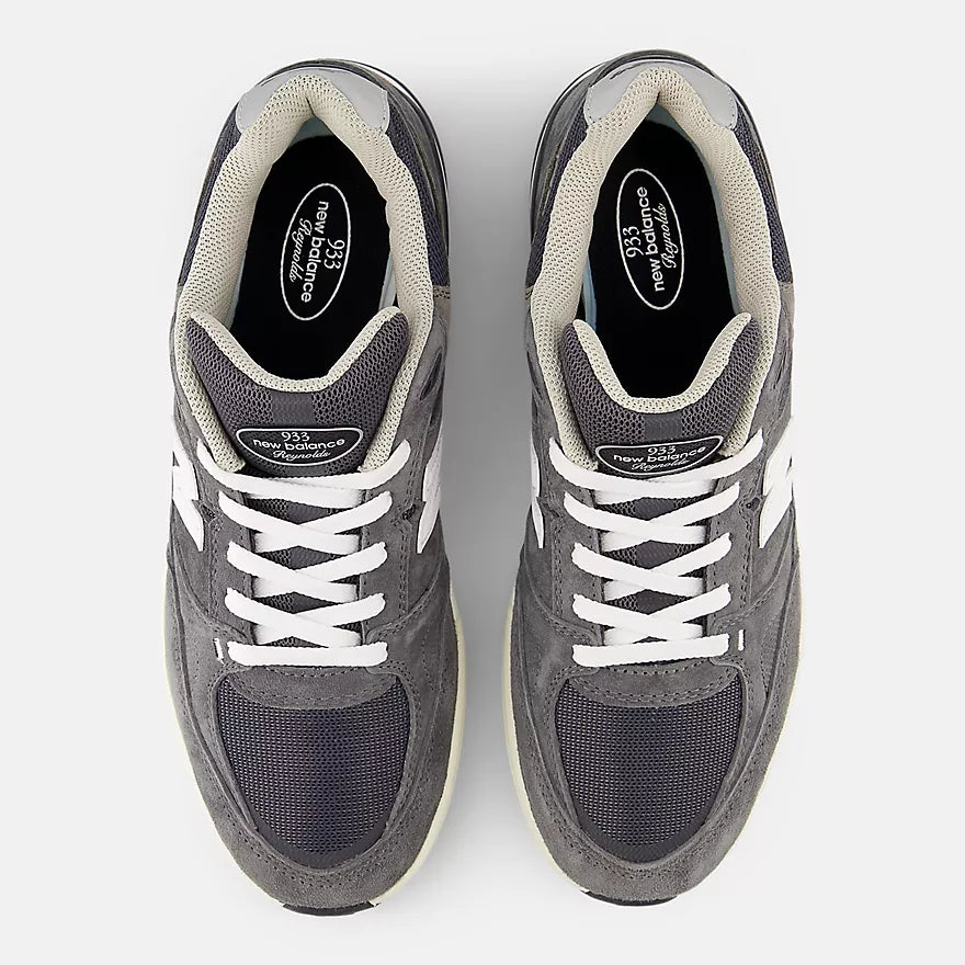 New Balance Numeric Andrew Reynolds 933 Mens Shoe - Dark Grey with White