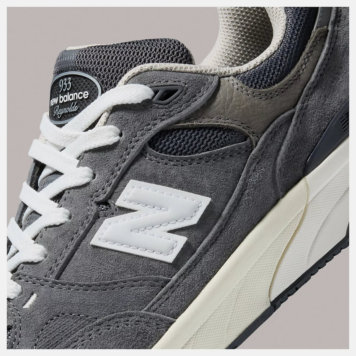New Balance Numeric Andrew Reynolds 933 Mens Shoe - Dark Grey with White