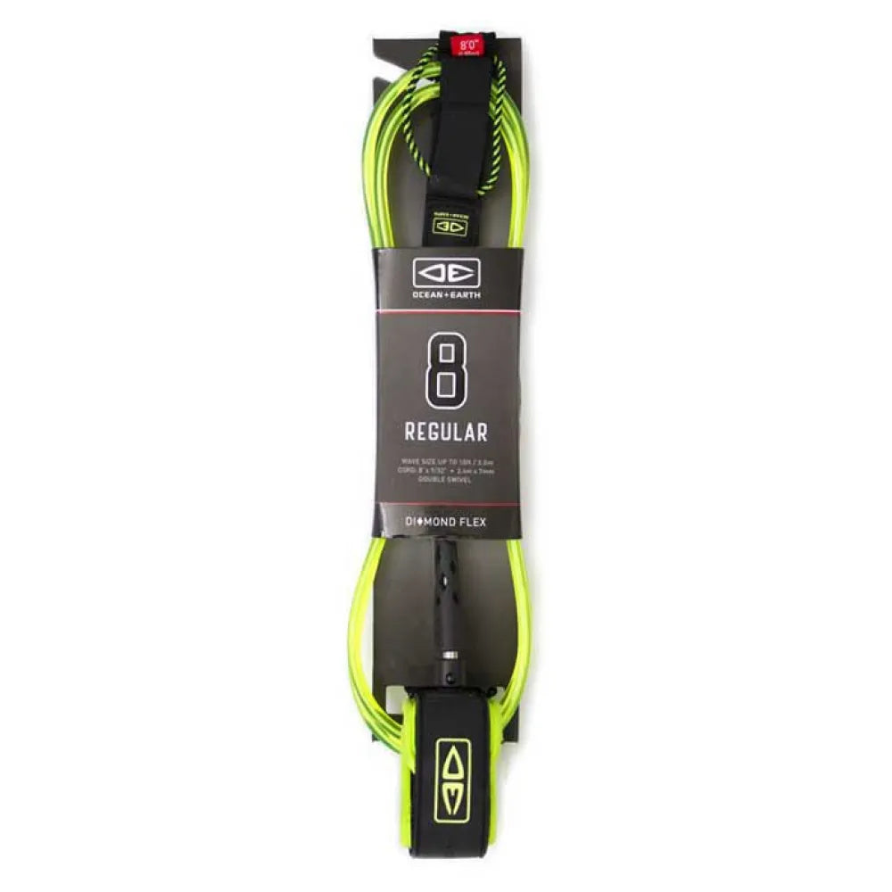 O&E MOULDED REGULAR LEASH 8' - Green