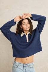 Rhythm Rugby Polo Knit Sweater