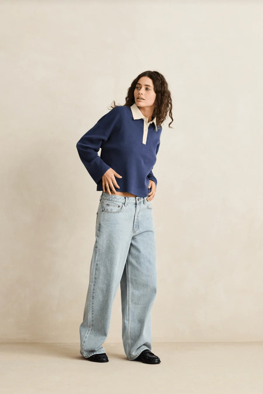 Rhythm Rugby Polo Knit Sweater