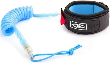 Ocean & Earth Premium Bicep Body Board Coil Leash  - Blue