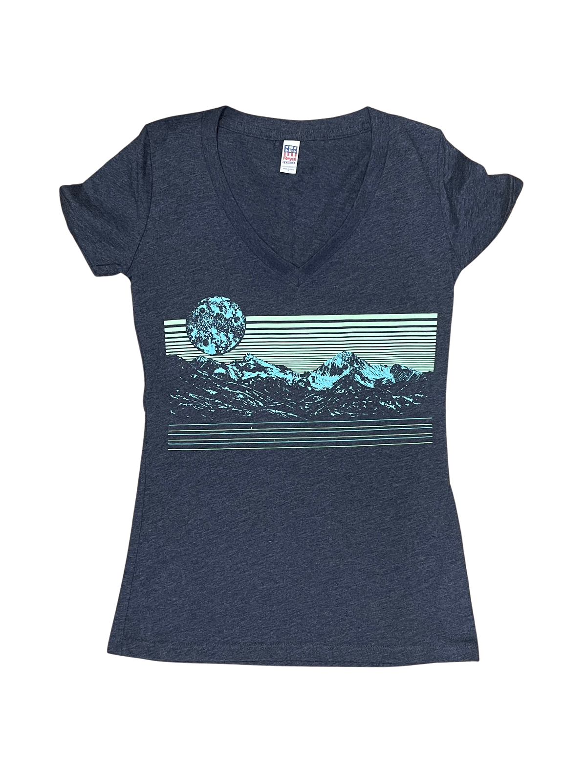 Thumb Print and Press Womens Mountains T-Shirt