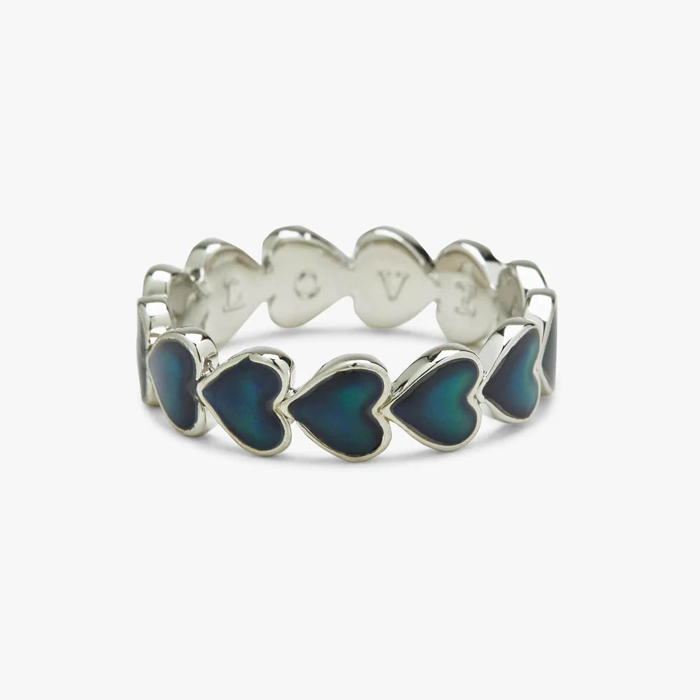 Puravida Mood Love Hearts Band Ring