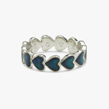 Puravida Mood Love Hearts Band Ring