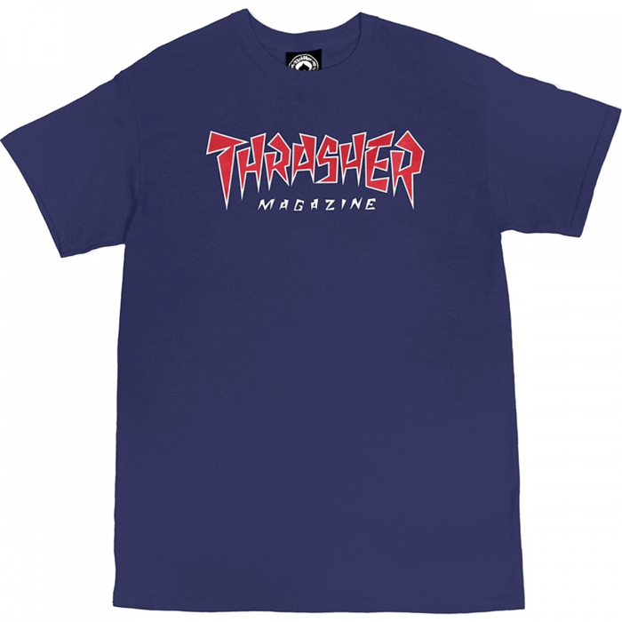Thrasher Jagged Logo T-shirt - Navy
