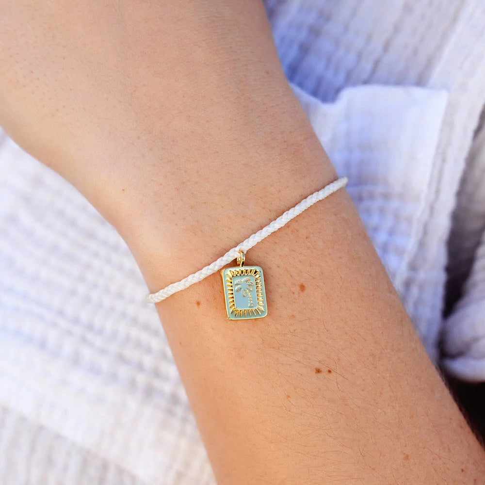 Puravida Palm Burst Gold Charm Bracelet