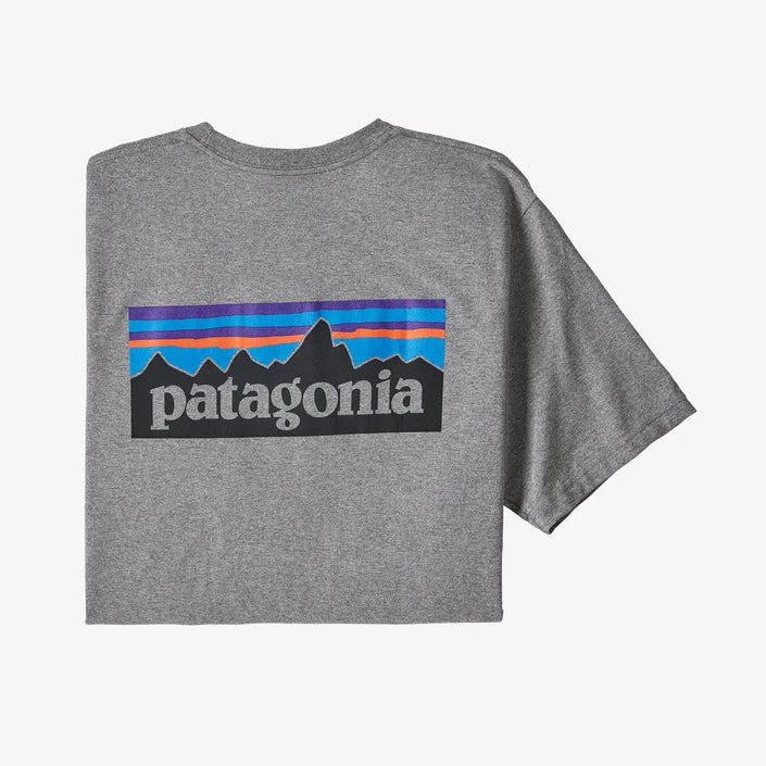 Patagonia Men's P-6 Logo Responsibili-Tee Gravel Heather