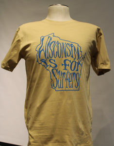 EOS Wisconsin is for Surfers T-shirt - Sand