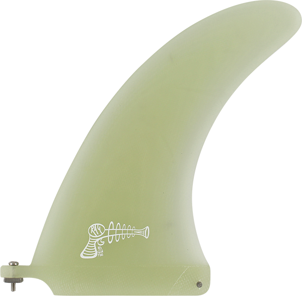 RAY GUN FIBERGLASS/VOLAN CENTER FIN 9.0" CLEAR