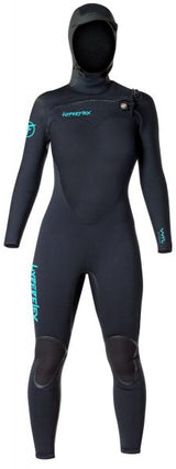 Hyperflex VYRL Womens Hooded 5/4 Front Zip Fullsuit