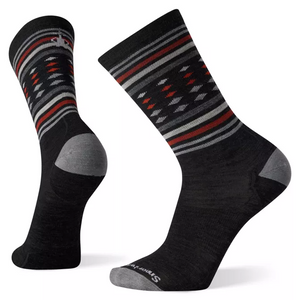 Everyday Classic Stripe Crew Socks - Charcoal