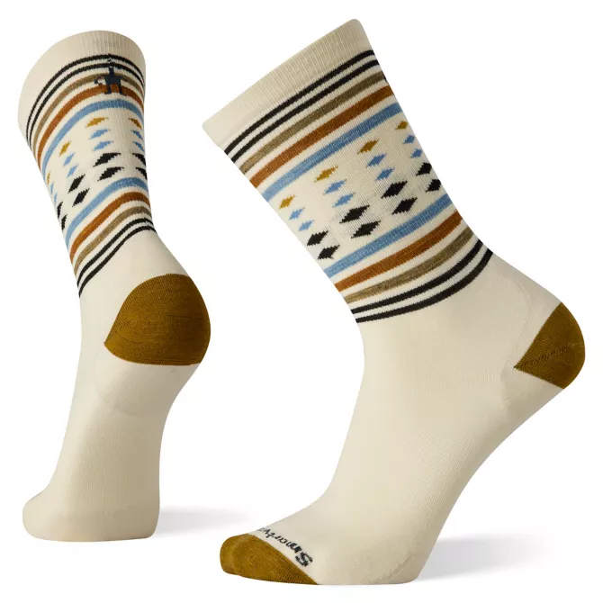 Everyday Classic Stripe Crew Socks - Natural