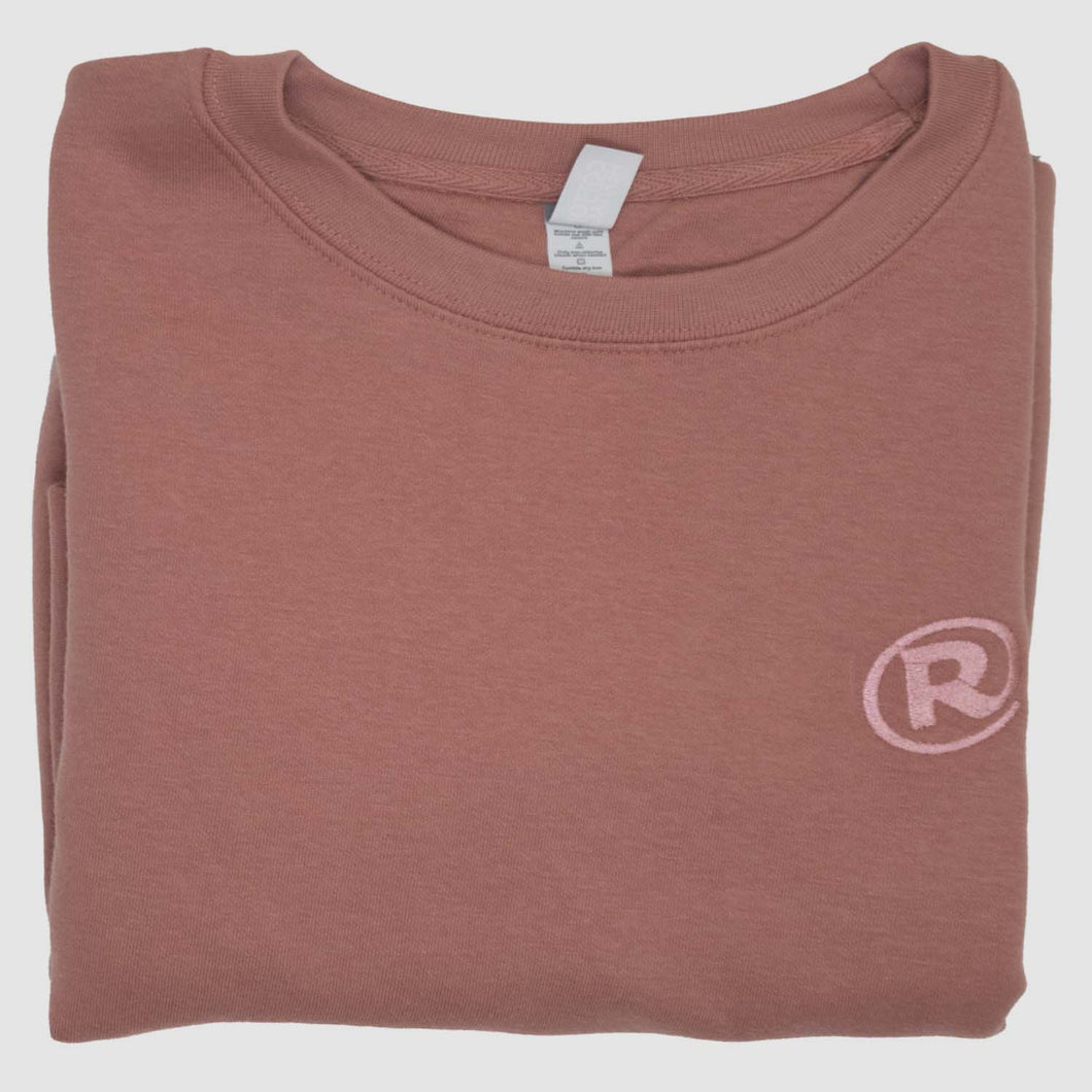 Rev Rose Embroidered Crew