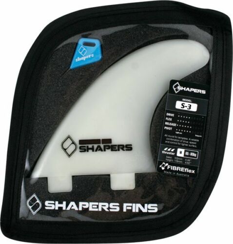 Shapers Australia S-3 Fcs Natural 3fin Set Surfboard FIN - SET OF 3PCS