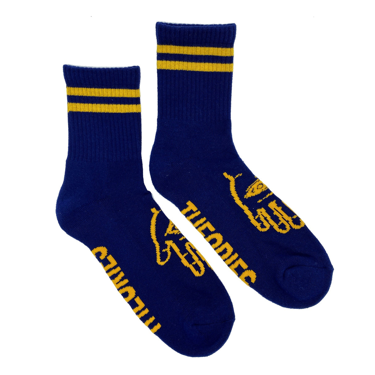 THEORIES HAND OF THEORIES HALF SOCKS - NAVY